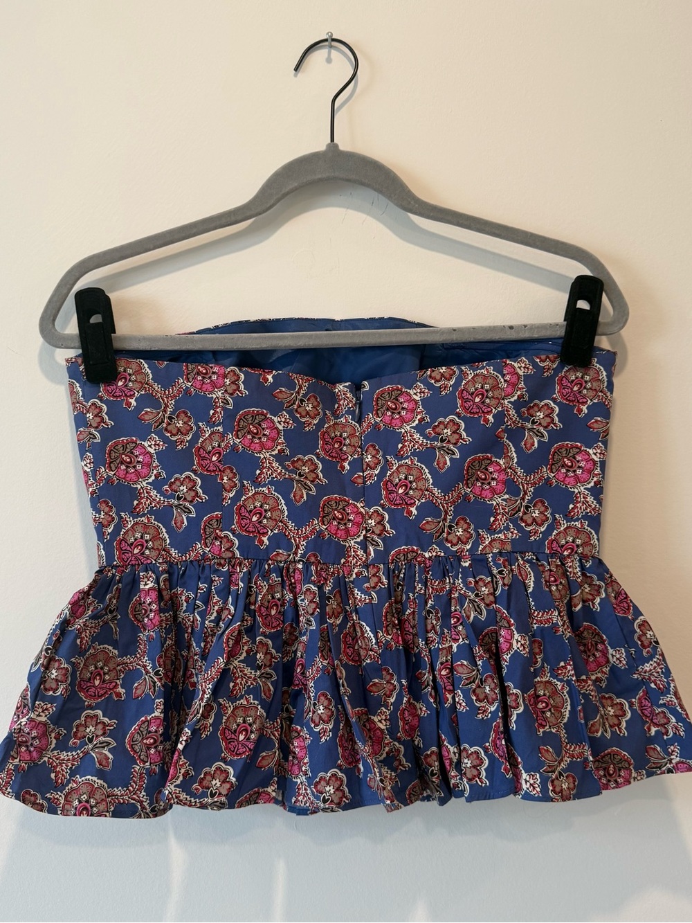 NWT J.Crew Strapless Peplum Top - Picture 4 of 5